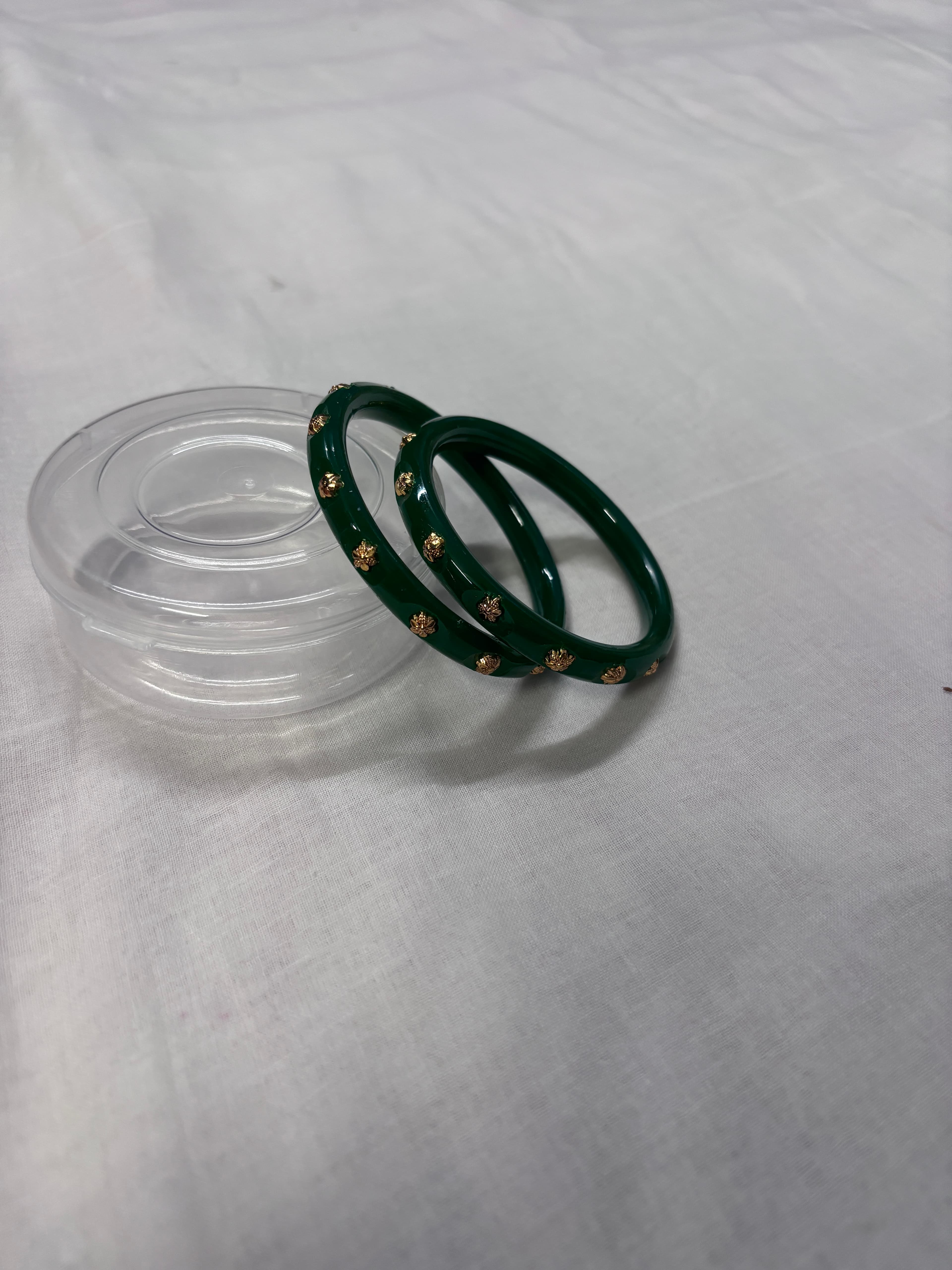 Designer Green Pola Set with Gold in kolkata