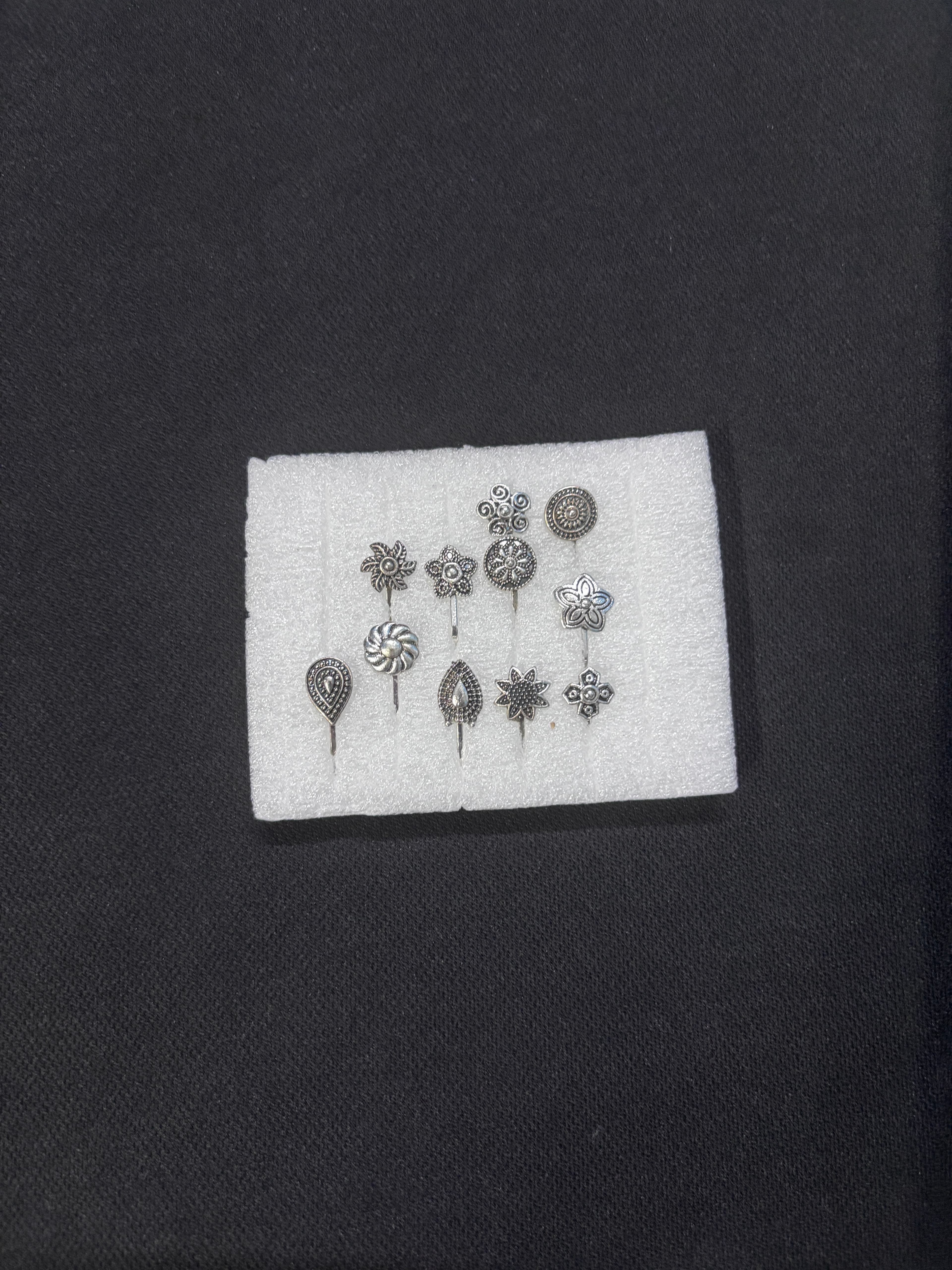Best Oxidised Stylish Nose Pin Set